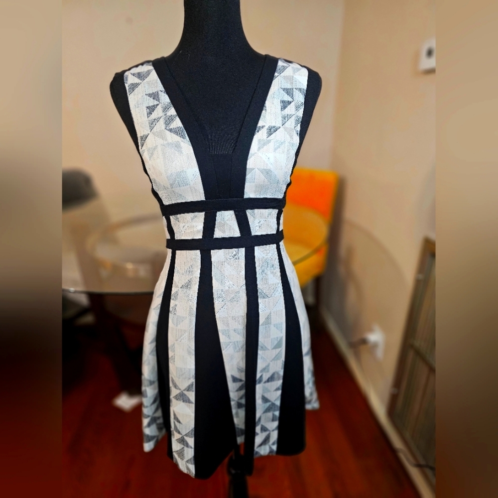 Black and white dress